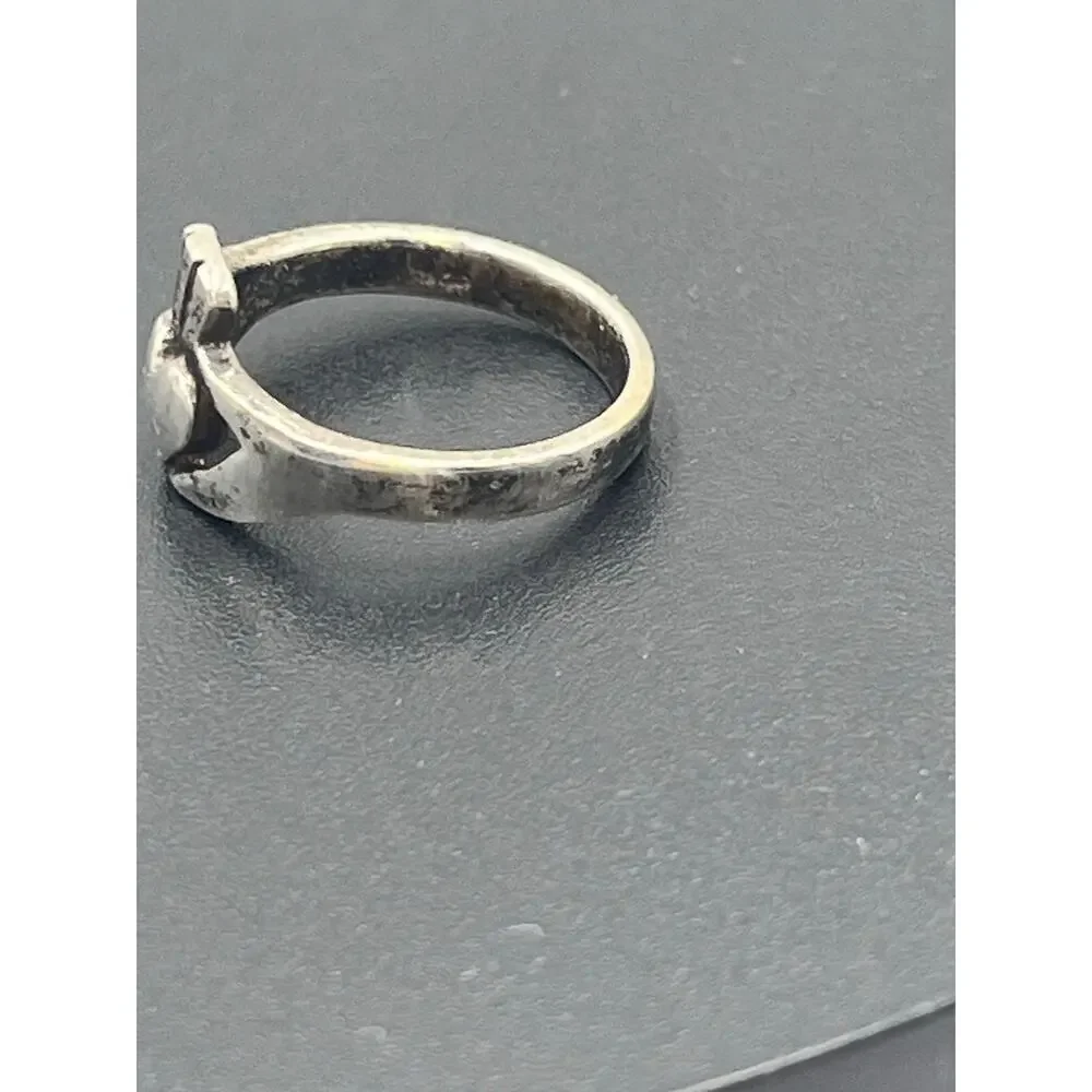 Sterling Silver 925 Vintage‎ Irish Claddagh Engagement Wedding Ring Sz 6.5